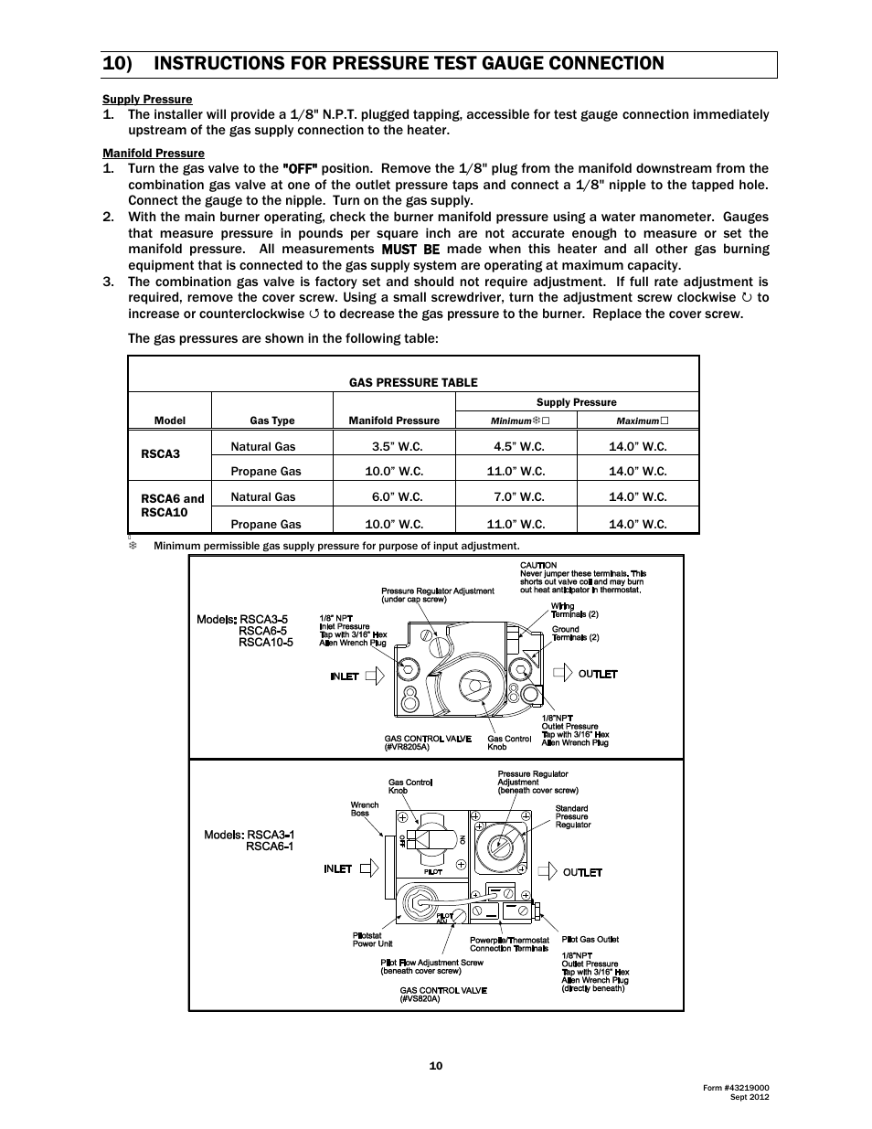 Space Ray RSCA Series User Manual | Page 11 / 29