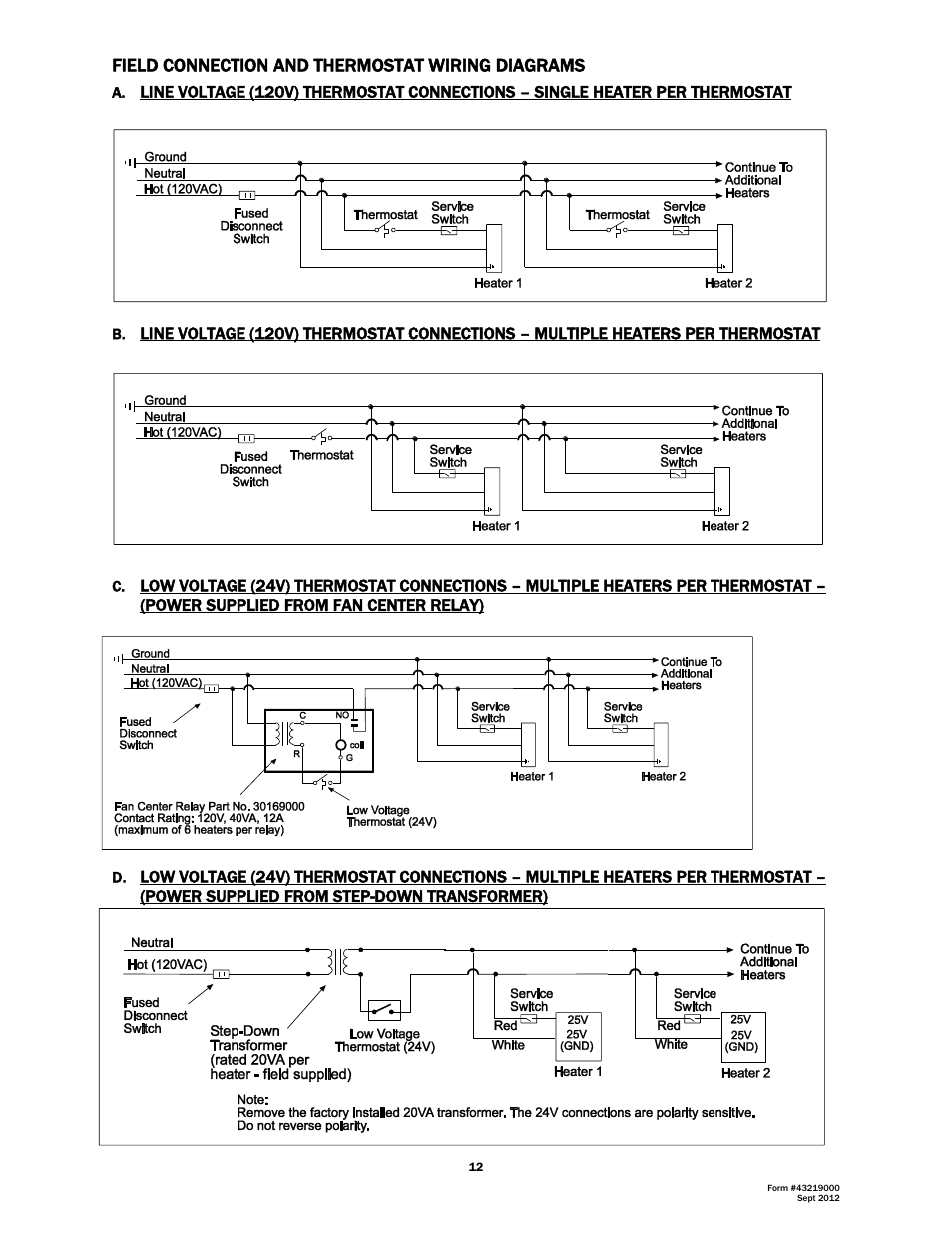 Space Ray RSCA Series User Manual | Page 13 / 29