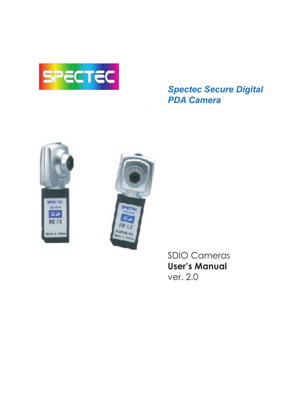 Spectec SDC-001A/003A (PPC) User Manual | 12 pages