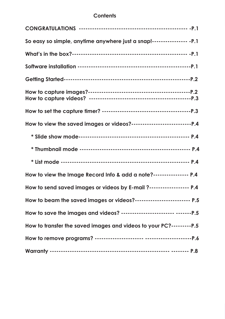 Spectec SDC-001A/003A (PPC) User Manual | Page 2 / 12