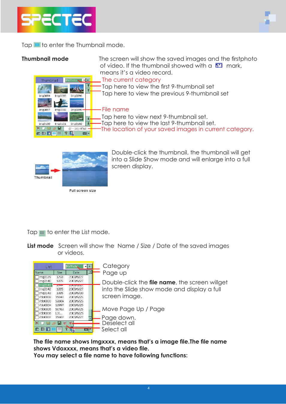 Spectec SDC-001A/003A (PPC) User Manual | Page 7 / 12