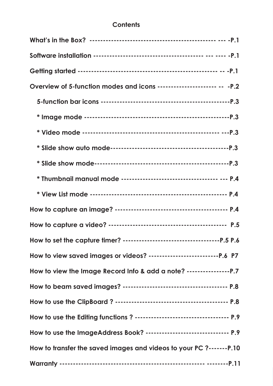 Spectec SDC-001A/003A (Palm) User Manual | Page 2 / 13
