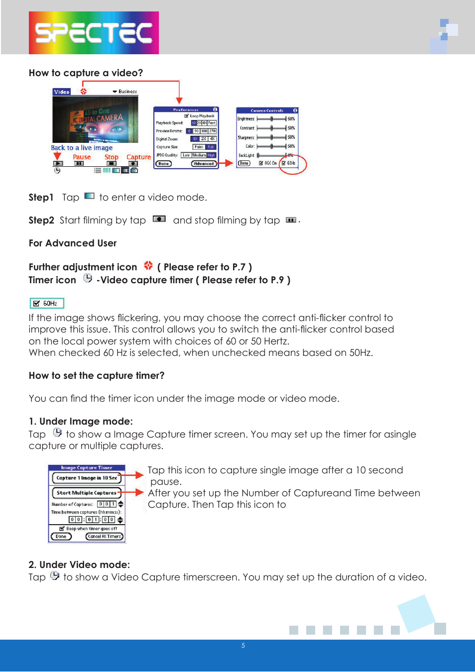 Spectec SDC-001A/003A (Palm) User Manual | Page 7 / 13