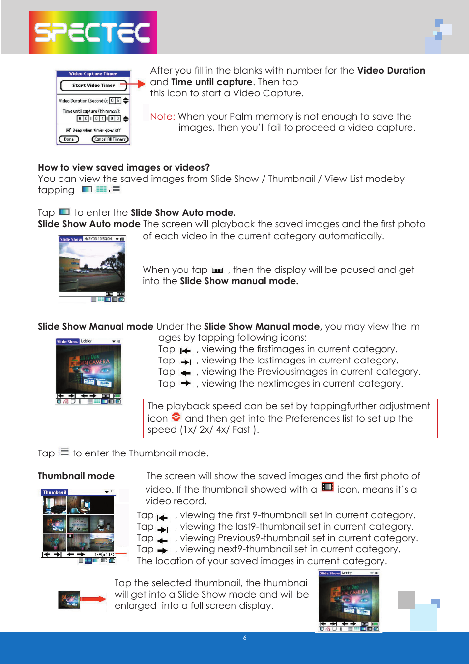 Spectec SDC-001A/003A (Palm) User Manual | Page 8 / 13