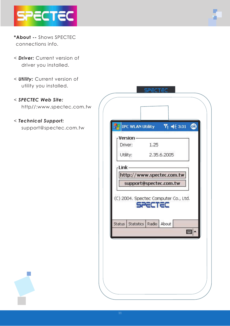 Spectec SDW-820/822 User manual User Manual | Page 13 / 26
