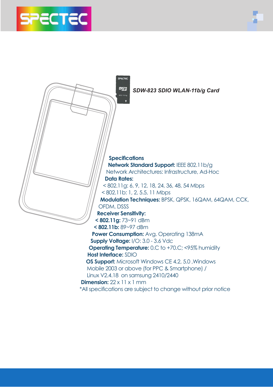 Spectec SDW-820/822 User manual User Manual | Page 24 / 26