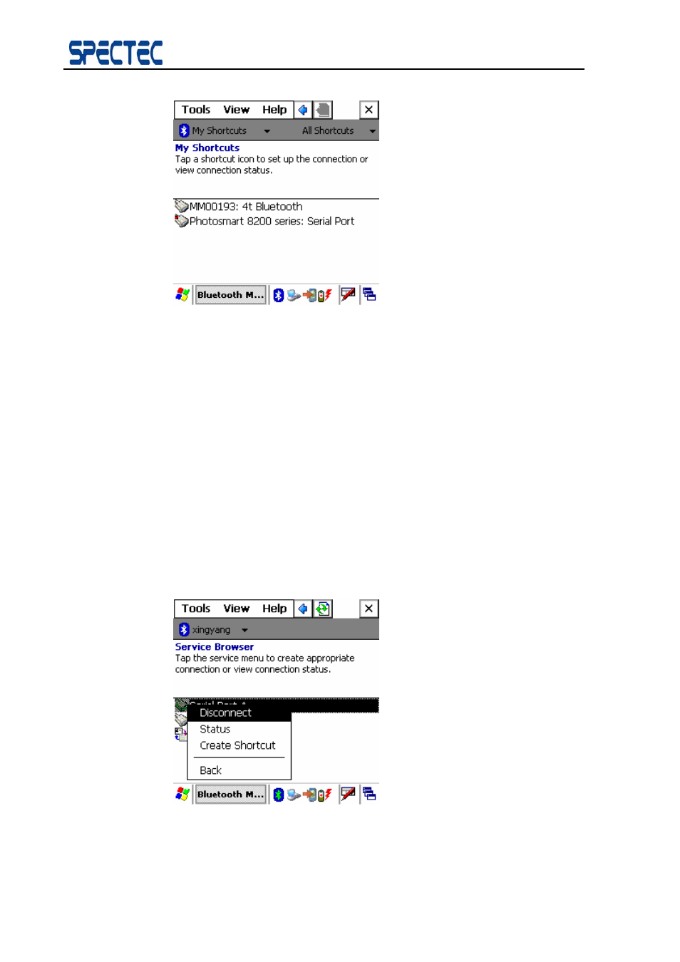 2 disconnect the spp application, Disconnect the spp application | Spectec SDB-832 for MC1000 User Manual | Page 18 / 25