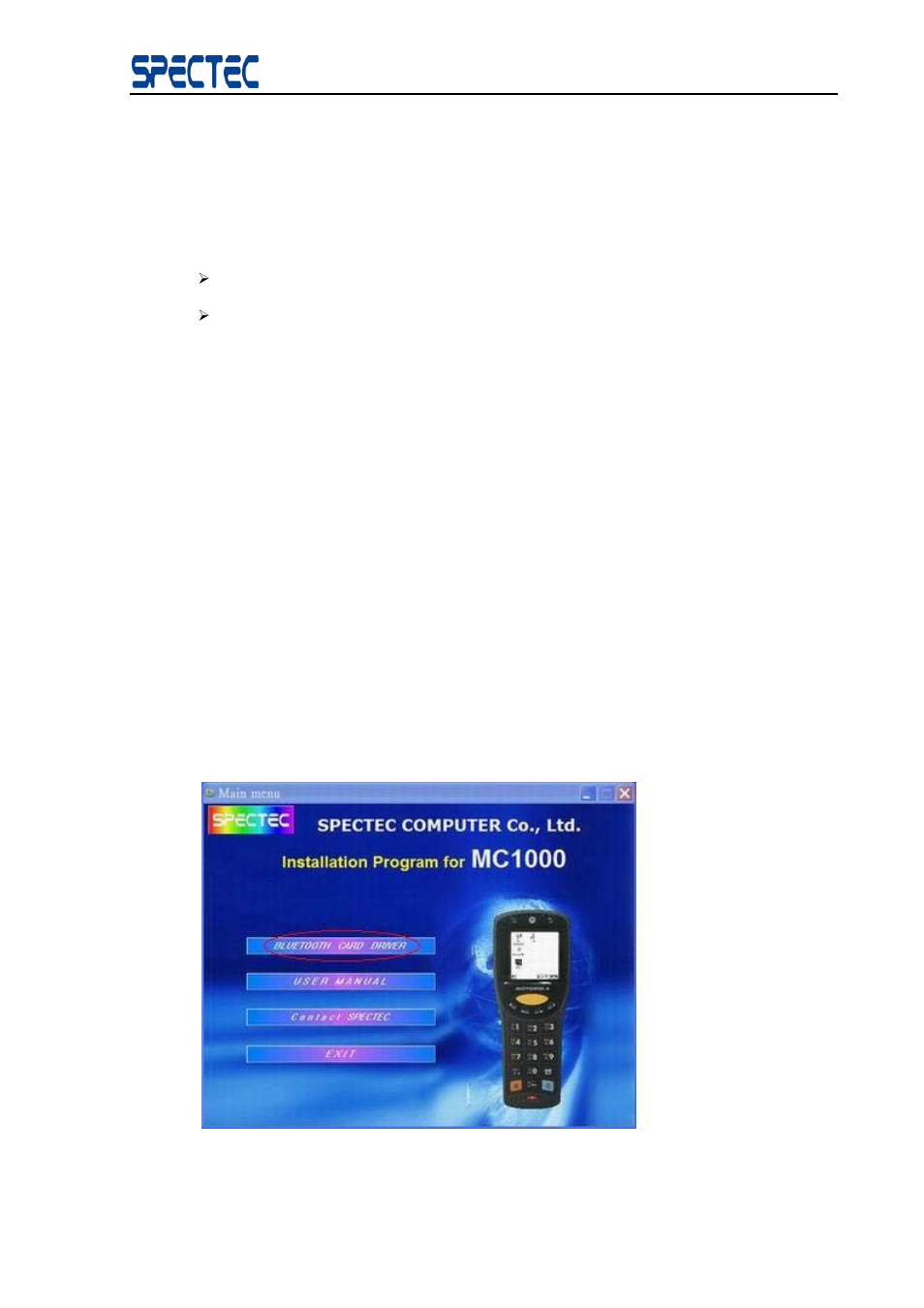 3 installation bluesoleiltm from installcd, 1 system requirements, 2 installation procedure | 1 prepare to install, 2 start to install, Installation bluesoleiltm from installcd, System requirements, Installation procedure, 1 prepare, To install | Spectec SDB-832 for MC1000 User Manual | Page 5 / 25