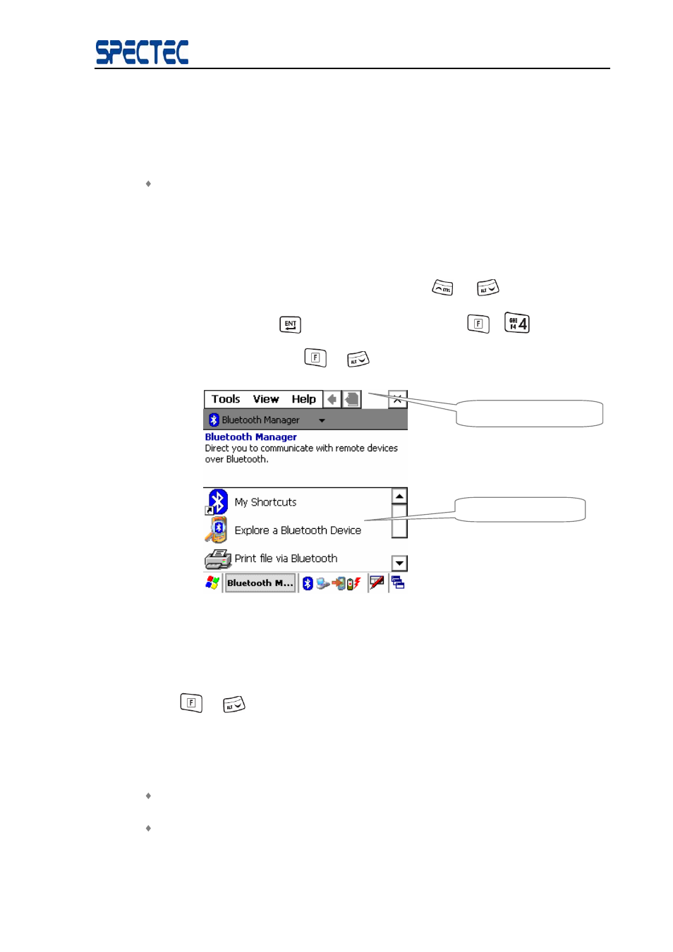 3 operation windows, 4 menu and tool bar, Operation windows | Menu and tool bar | Spectec SDB-832 for MC1000 User Manual | Page 9 / 25