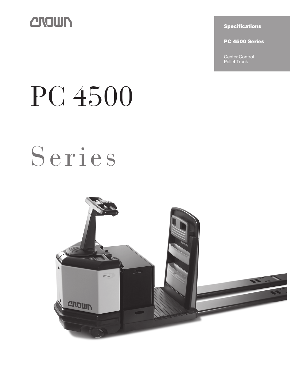 Crown Equipment Pallet Truck PC 4500 Series User Manual | 6 pages