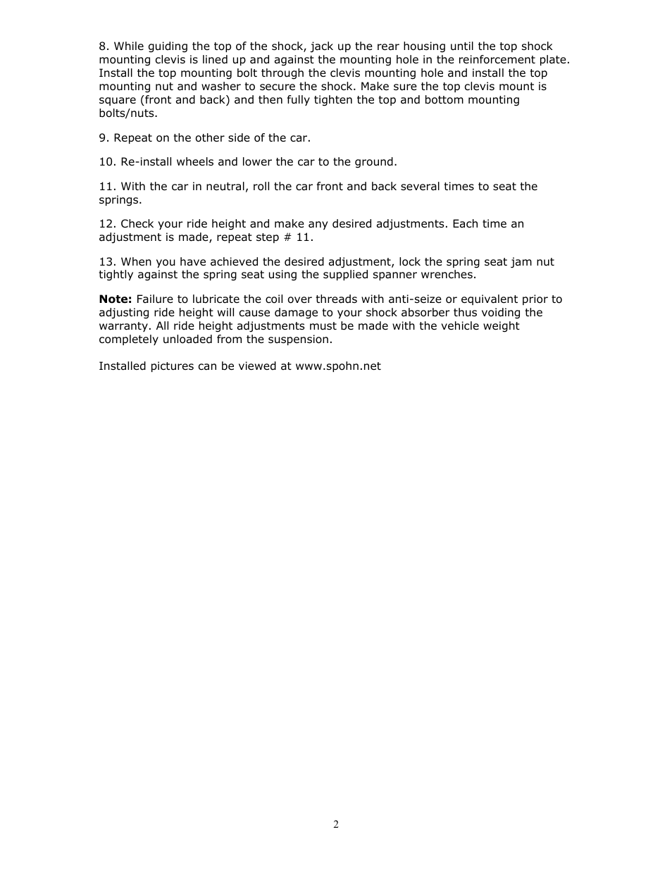 Spohn 736 User Manual | Page 2 / 2