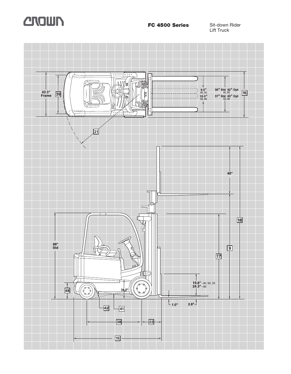 Crown Equipment Sit-down Rider Lift Truck FC 4500 Series User Manual | Page 2 / 8