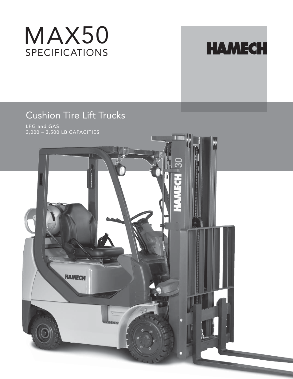 Crown Equipment Cushion Tire Lift Trucks MAX50 User Manual | 6 pages