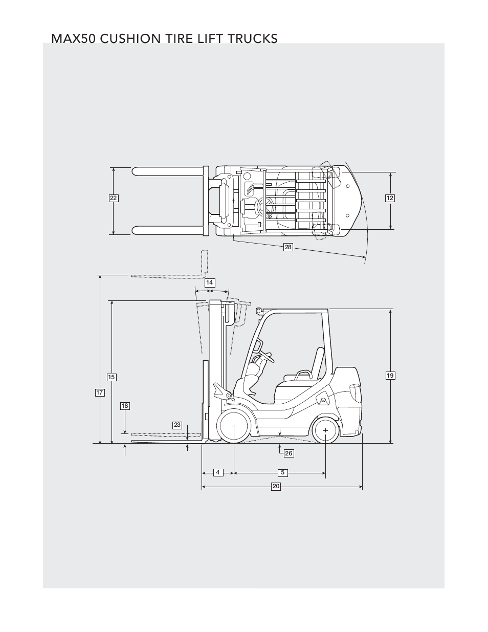 Max50 cushion tire lift trucks | Crown Equipment Cushion Tire Lift Trucks MAX50 User Manual | Page 2 / 6