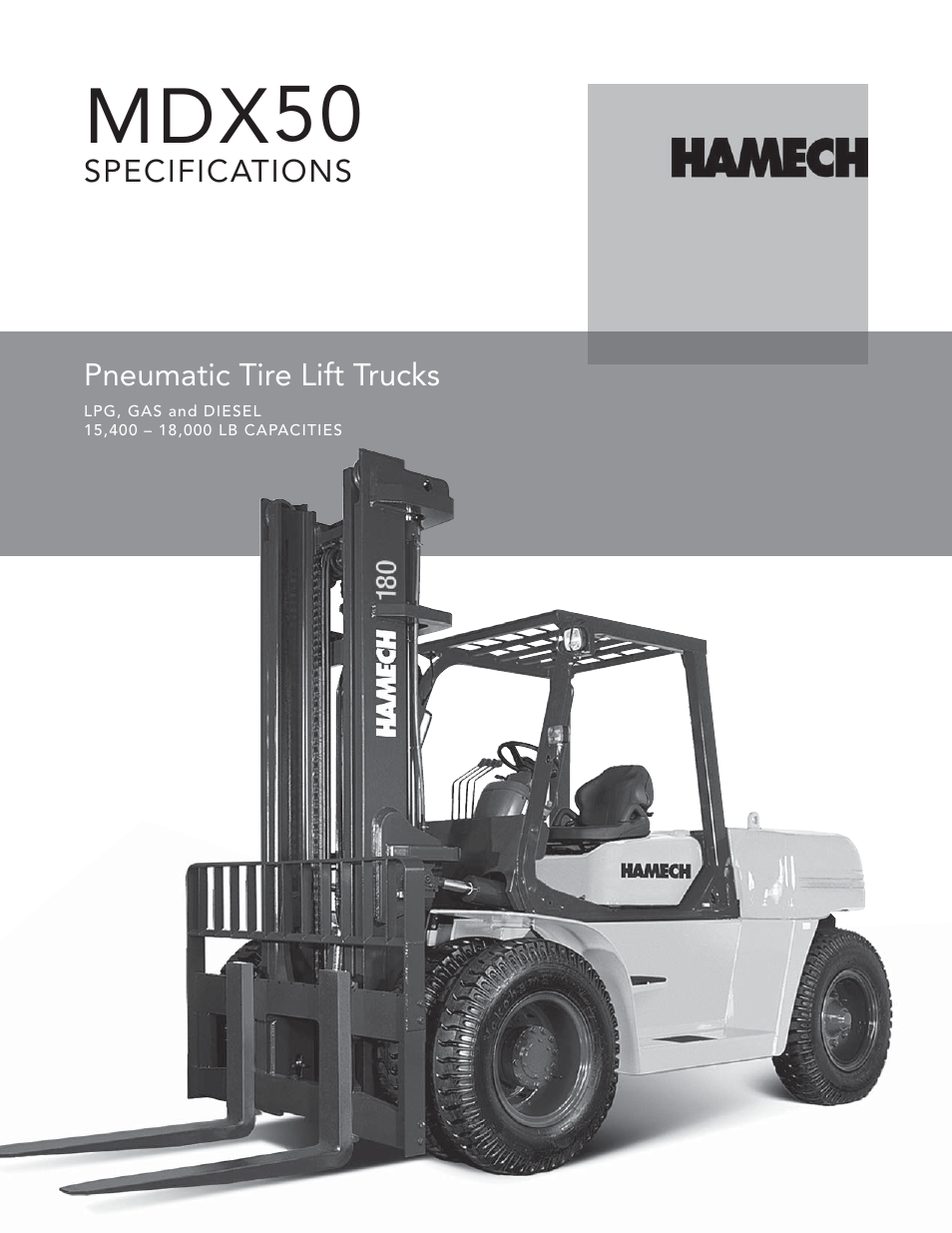 Crown Equipment Pneumatic Tire Lift Trucks MDX50 User Manual | 8 pages