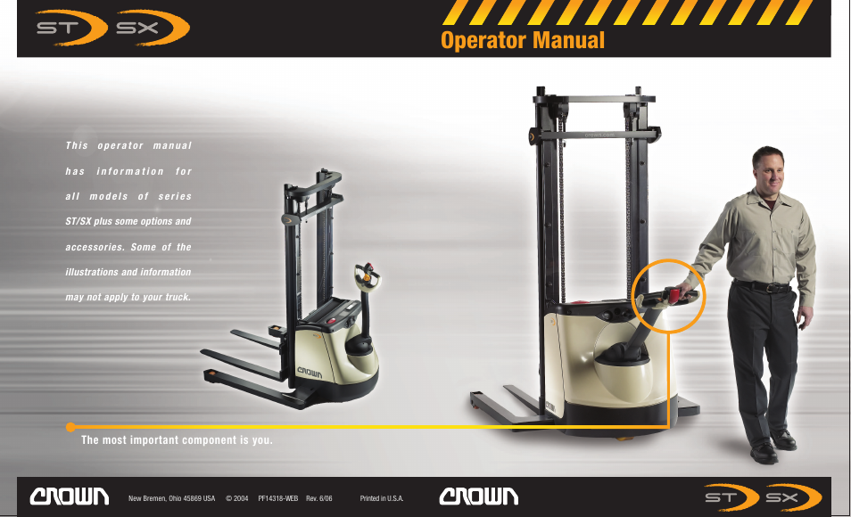 Crown Equipment ST/SX User Manual | 16 pages