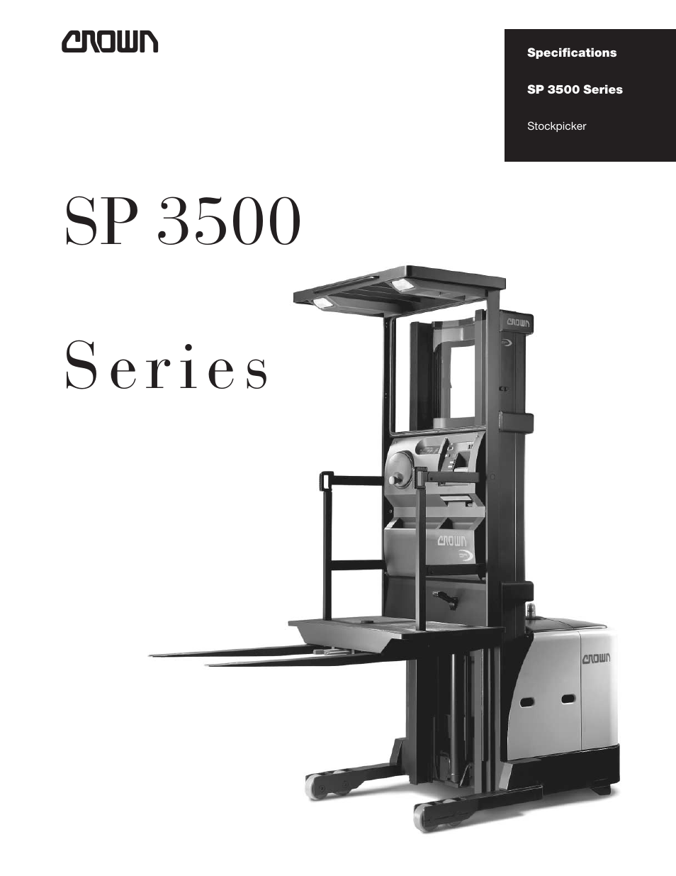 Crown Equipment Stockpicker SP 3500 Series User Manual | 6 pages