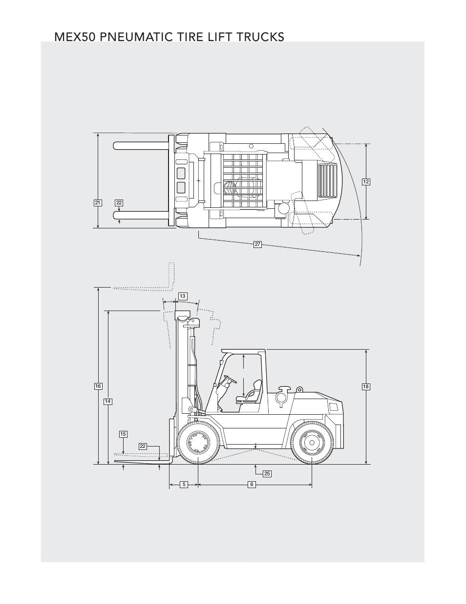 Mex50 pneumatic tire lift trucks | Crown Equipment Pneumatic Tire Lift Trucks MEX50 User Manual | Page 2 / 8