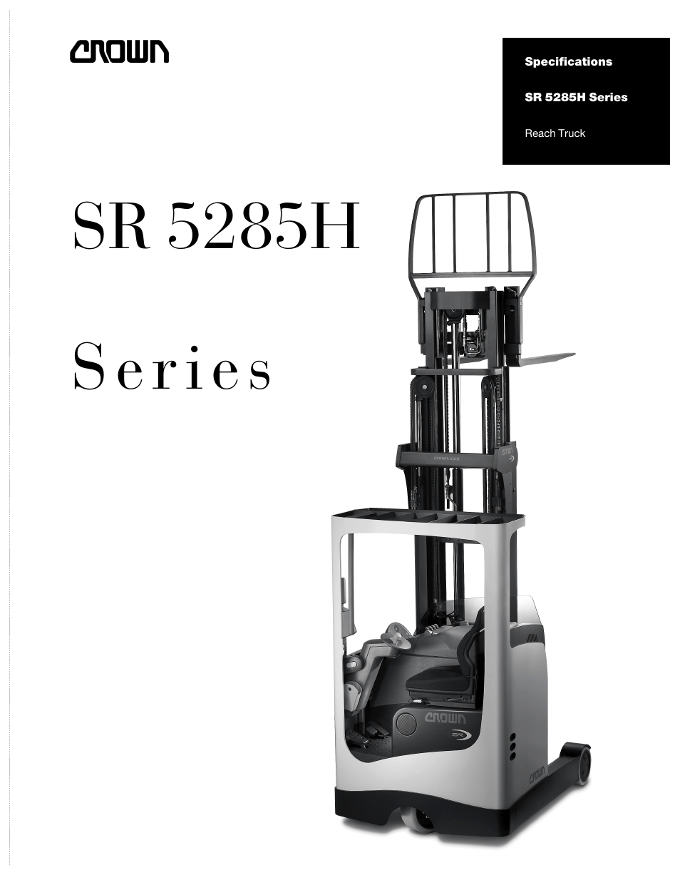 Crown Equipment Reach Truck SR 5285H Series User Manual | 6 pages