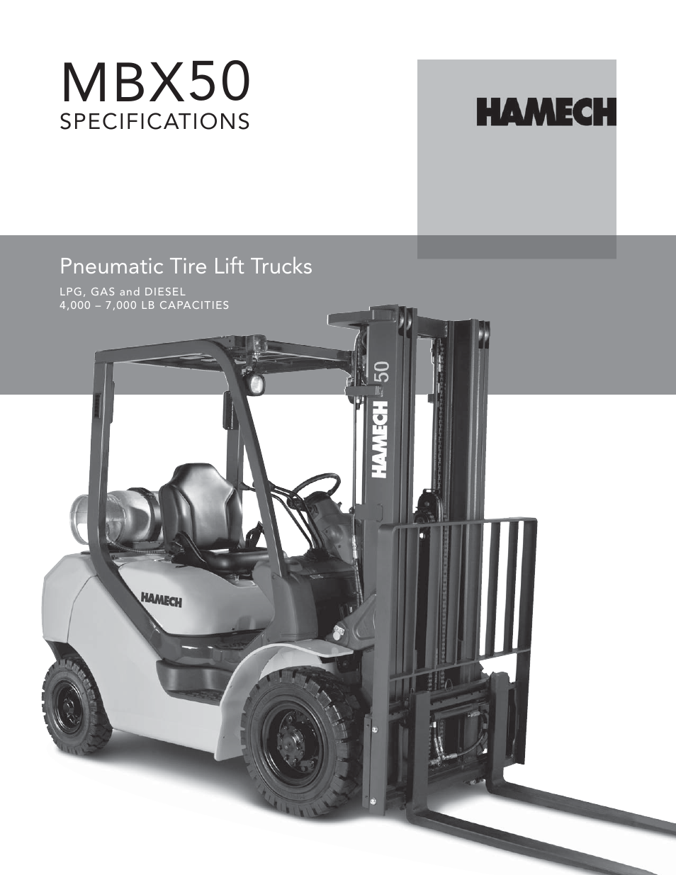 Crown Equipment Pneumatic Tire Lift Trucks MBX50 User Manual | 10 pages