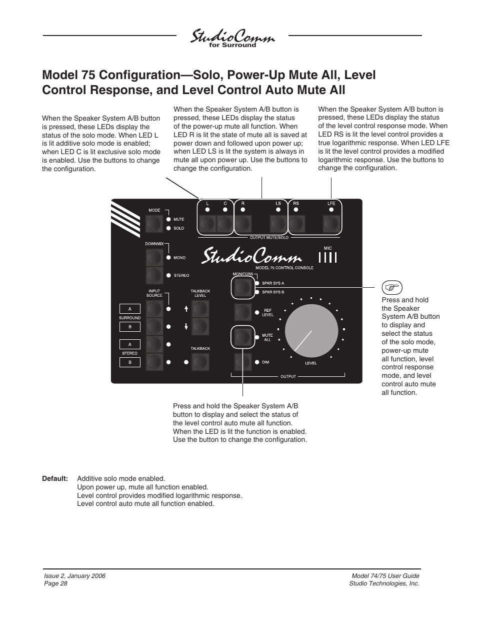 Studio Technologies 74 User Manual | Page 27 / 56