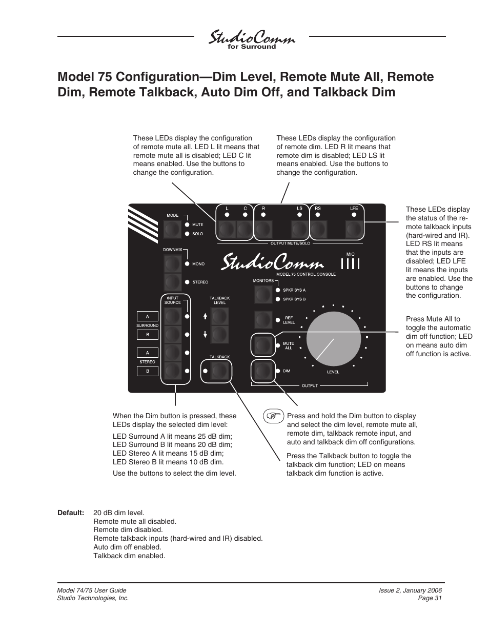 Studio Technologies 74 User Manual | Page 30 / 56