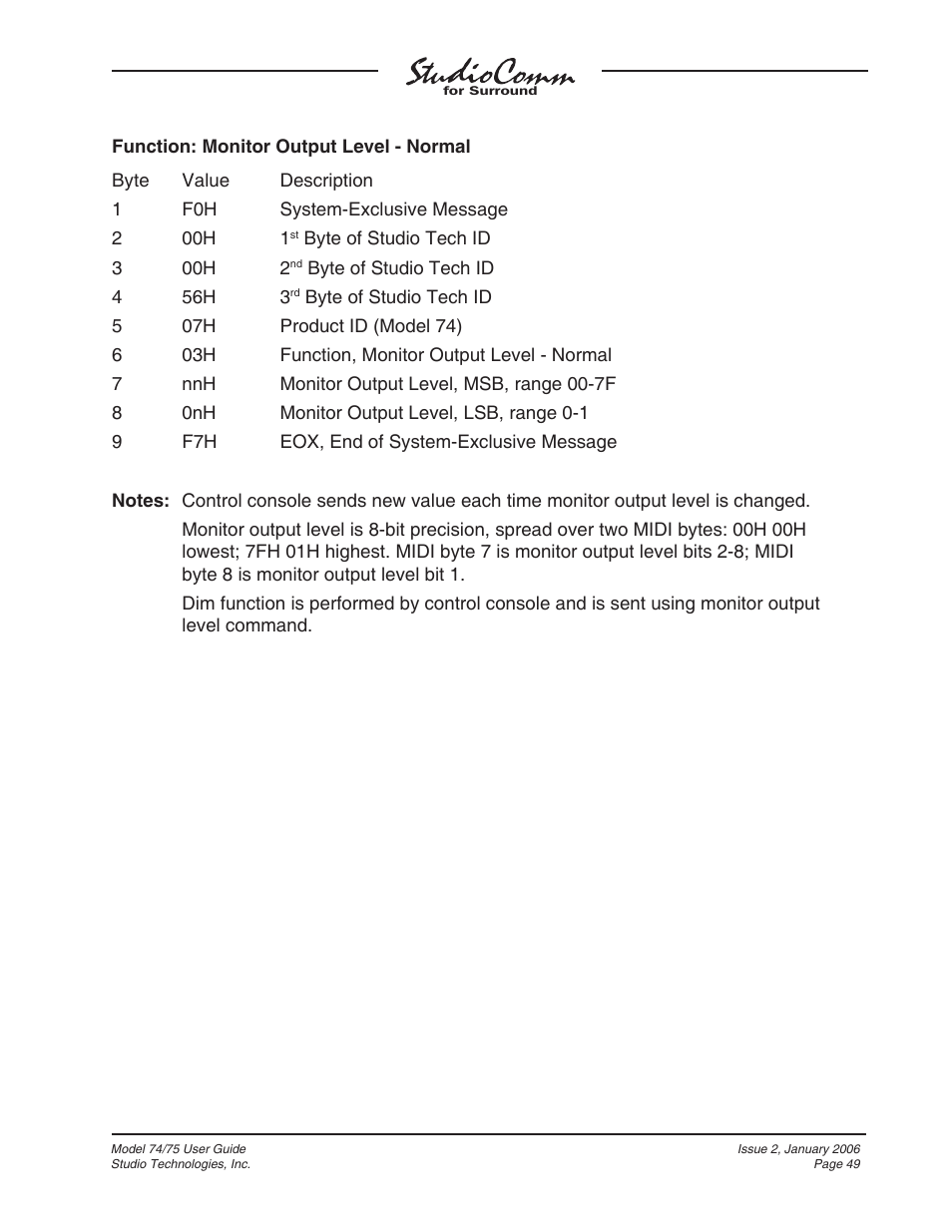 Studio Technologies 74 User Manual | Page 48 / 56