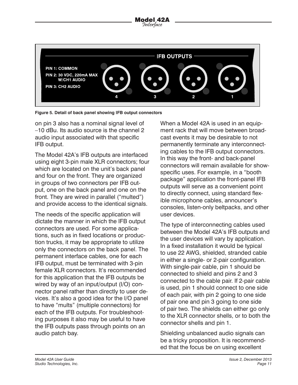 Studio Technologies 42A 2013 User Manual | Page 11 / 25