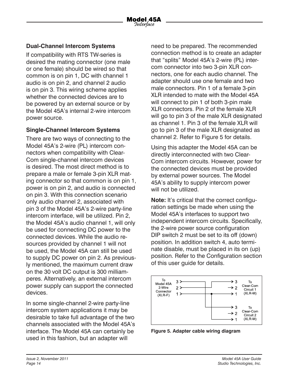 Studio Technologies 45A User Manual | Page 14 / 31