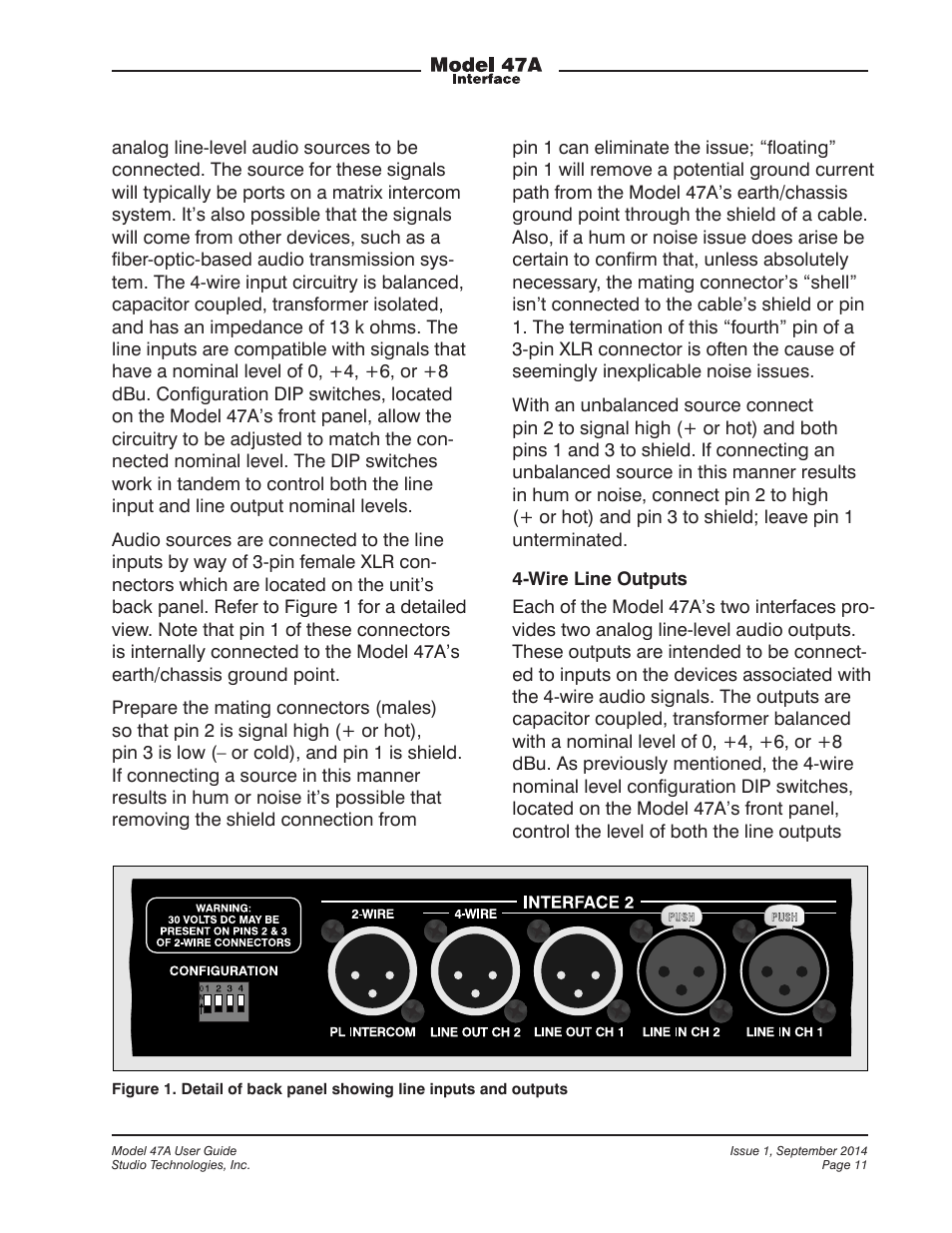 Studio Technologies 47A User Manual | Page 11 / 33