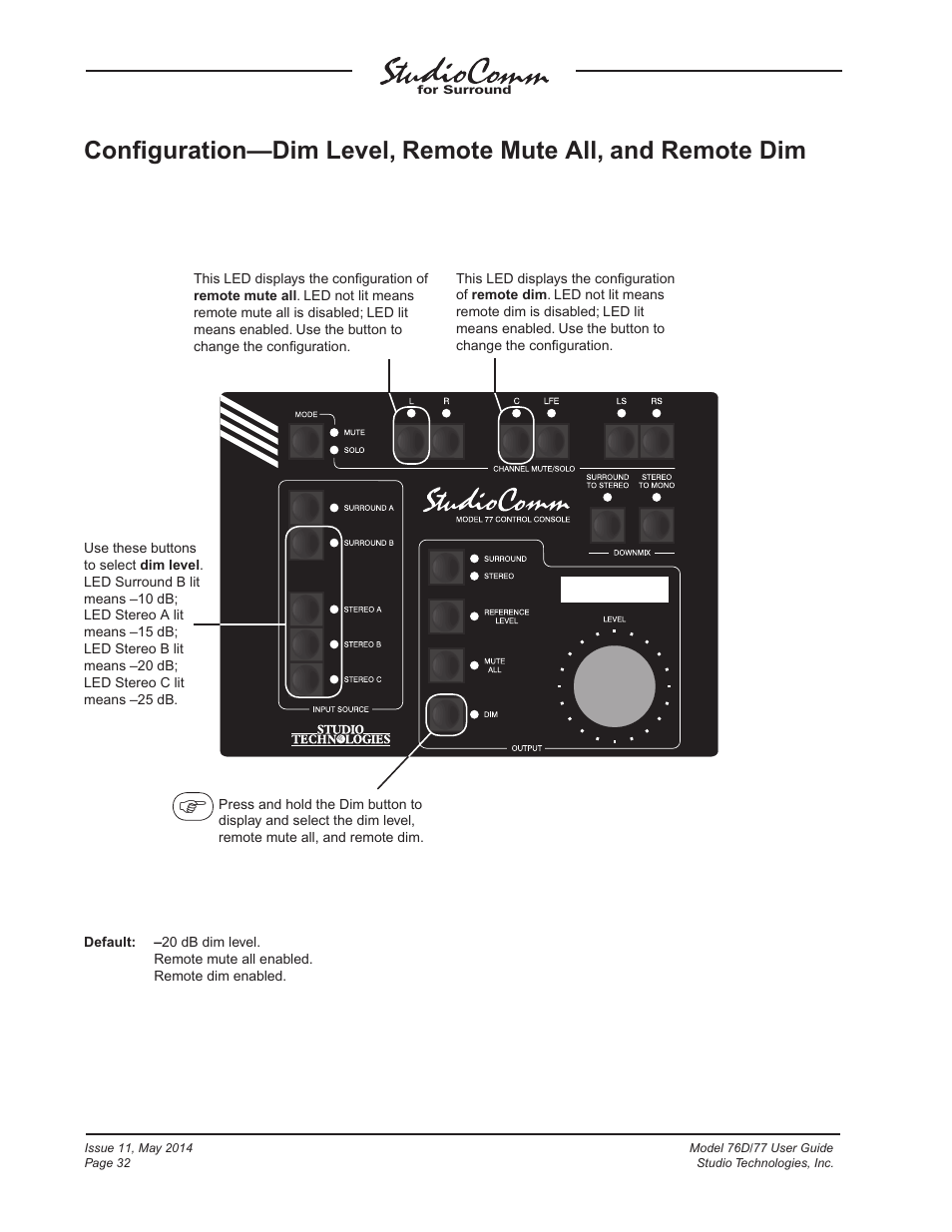 Studio Technologies 76D 2014 User Manual | Page 32 / 53