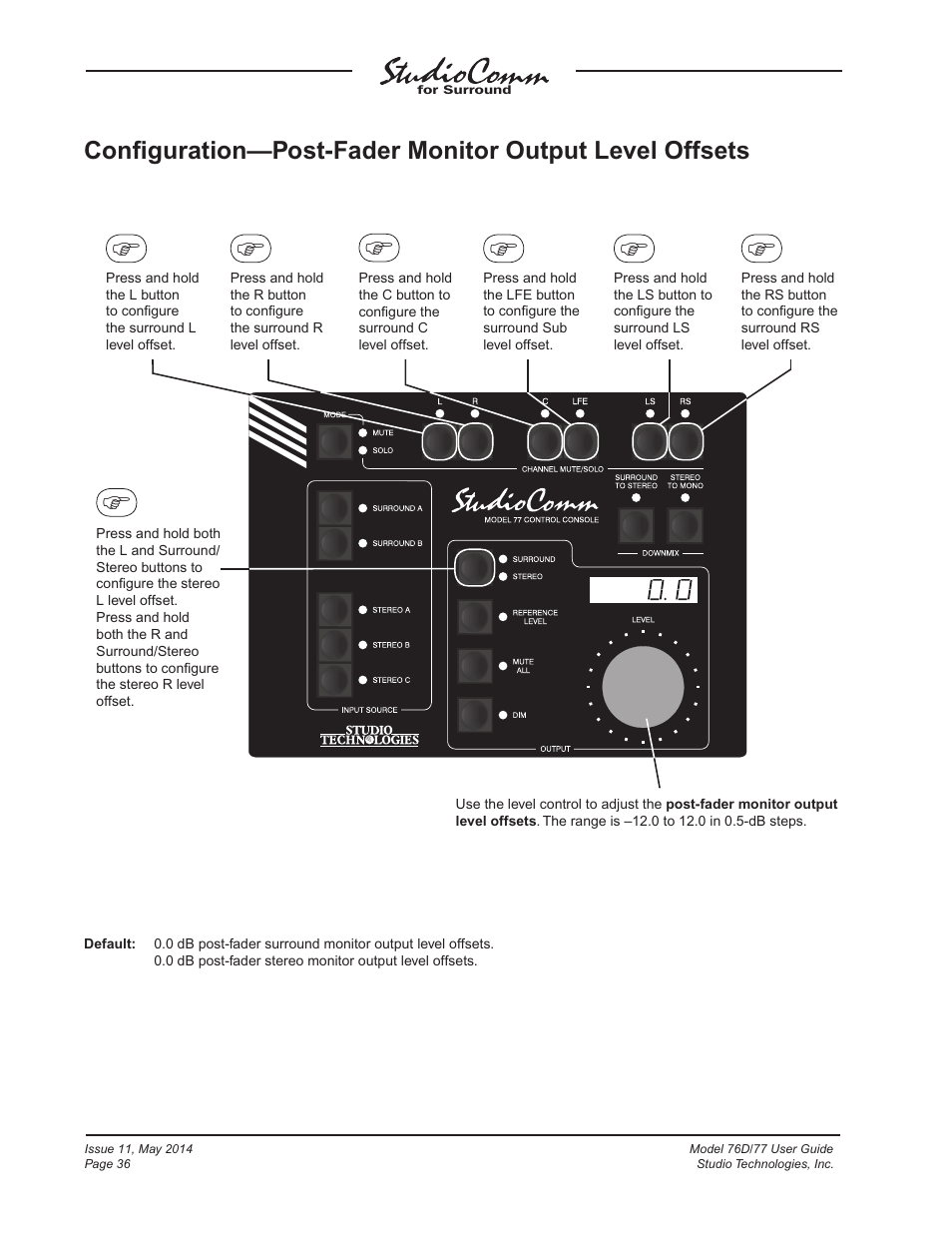 Studio Technologies 76D 2014 User Manual | Page 36 / 53