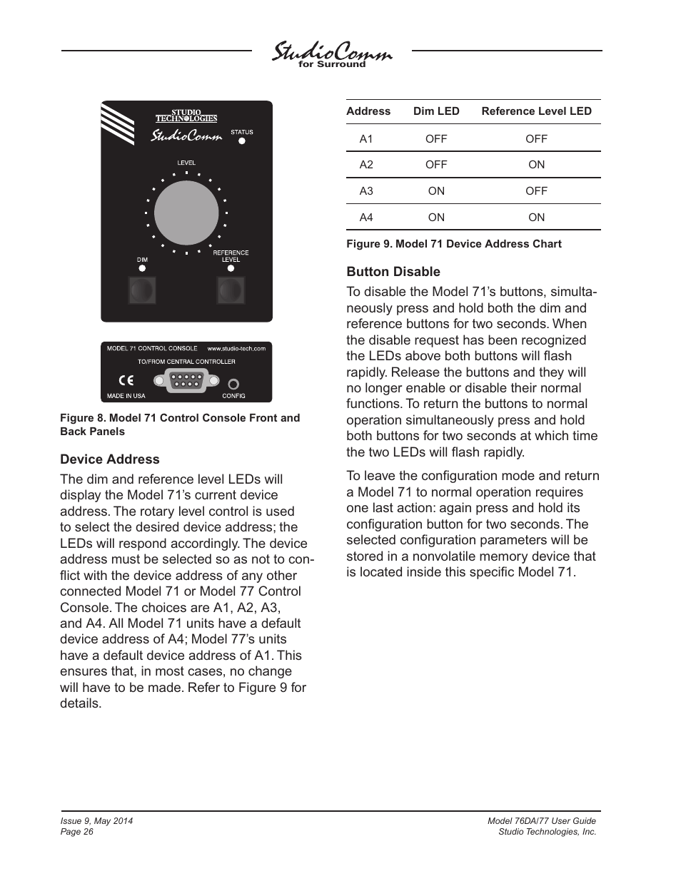 Studio Technologies 76DA V.4.12 User Manual | Page 26 / 53