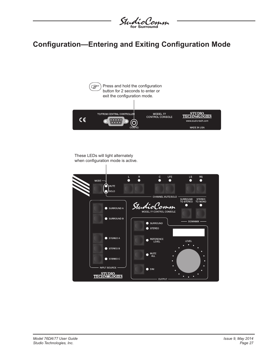 Studio Technologies 76DA V.4.12 User Manual | Page 27 / 53