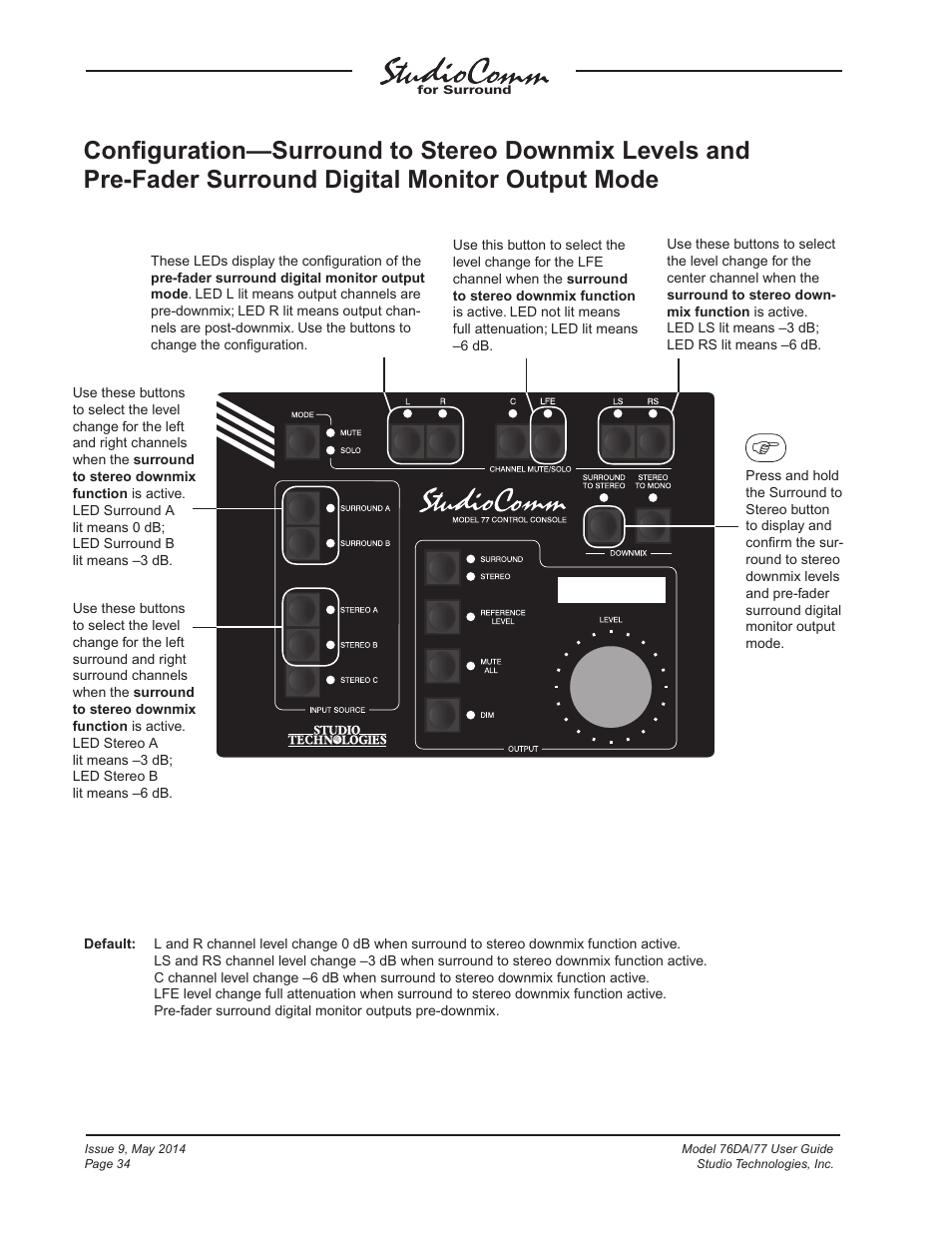 Studio Technologies 76DA V.4.12 User Manual | Page 34 / 53