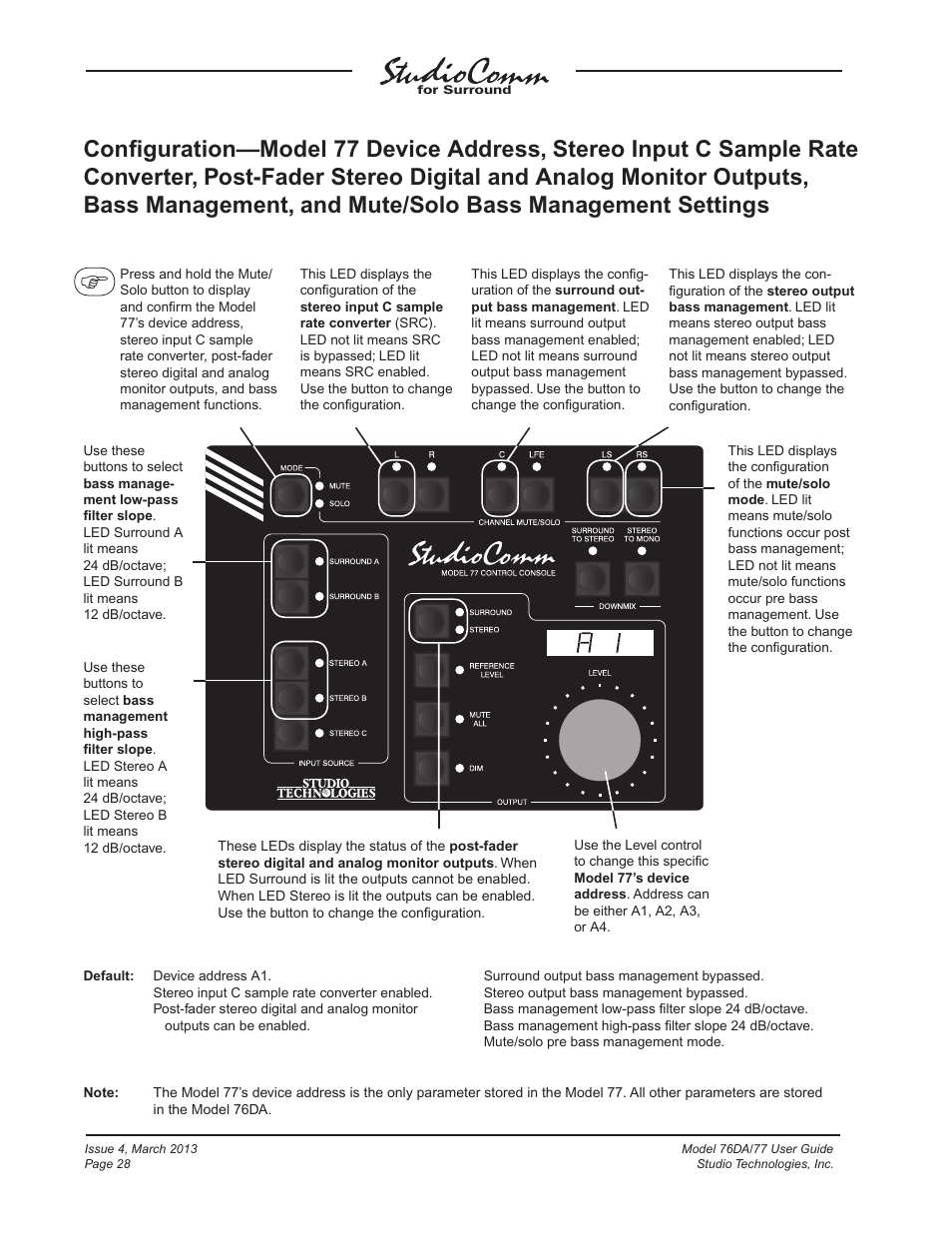 Studio Technologies 76DA V.4.02 User Manual | Page 28 / 53