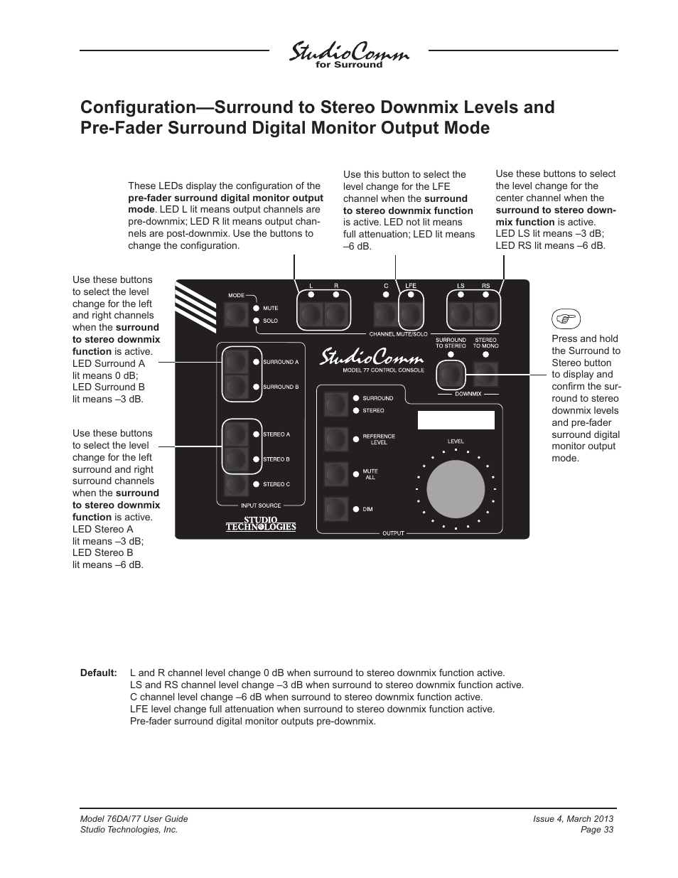 Studio Technologies 76DA V.4.02 User Manual | Page 33 / 53