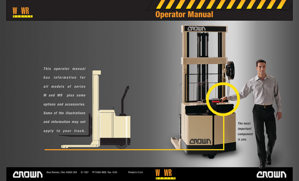 Crown Equipment Walkie Lift Truck WR Series User Manual | 16 pages