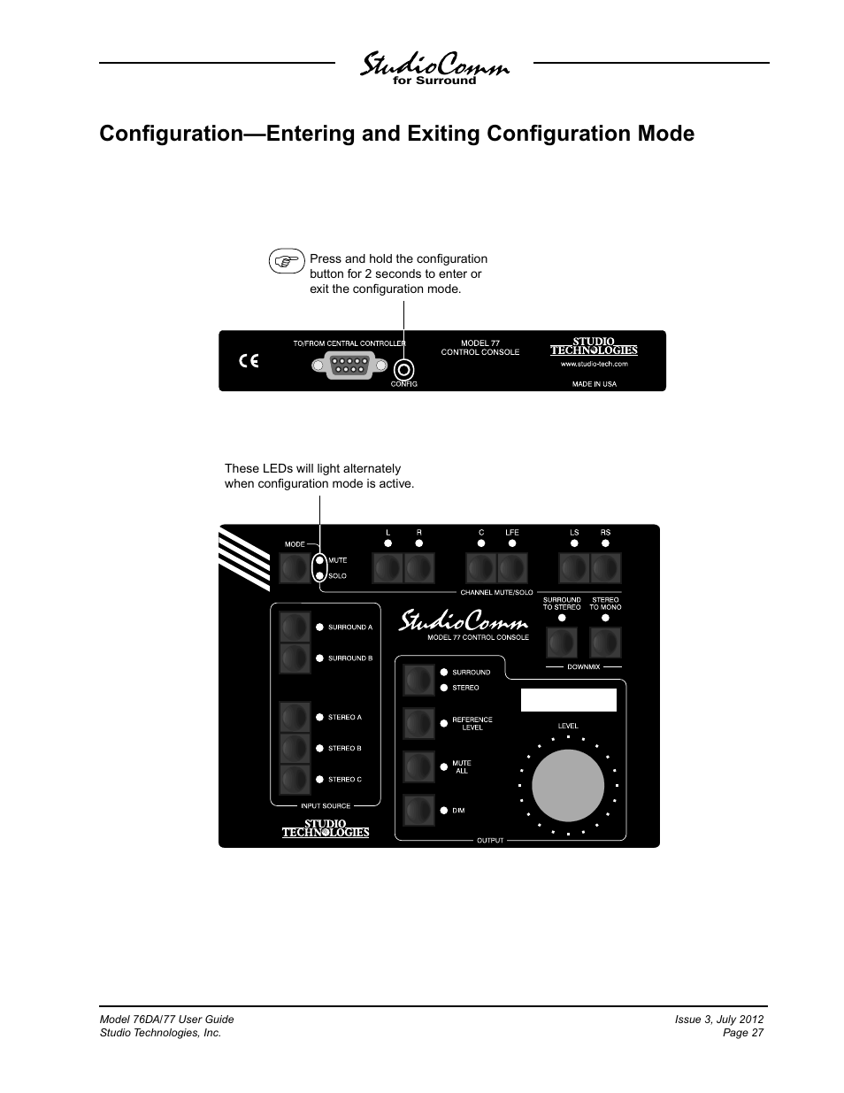 Studio Technologies 76DA V.4.00 User Manual | Page 27 / 51