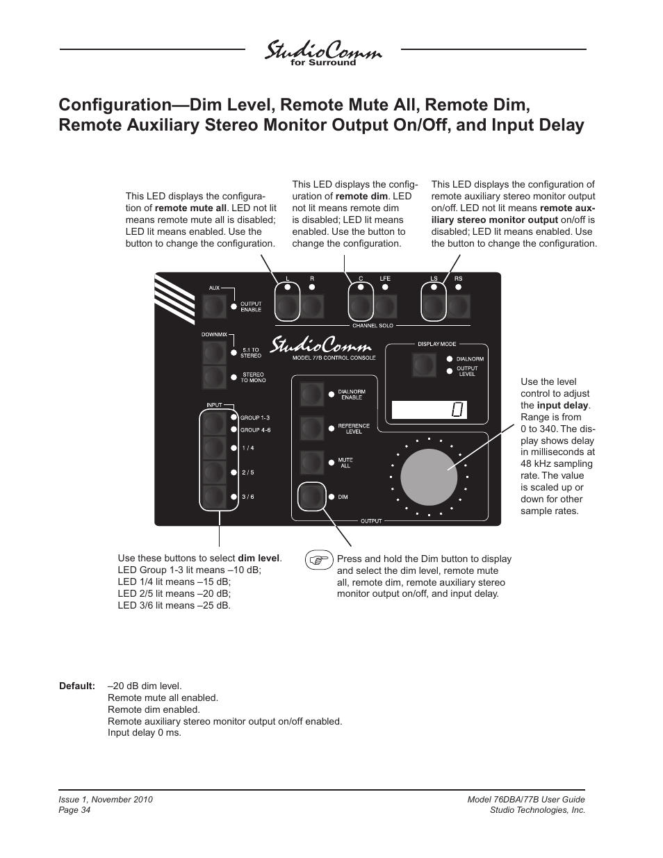 Studio Technologies 76DBA V.3.00 User Manual | Page 34 / 53