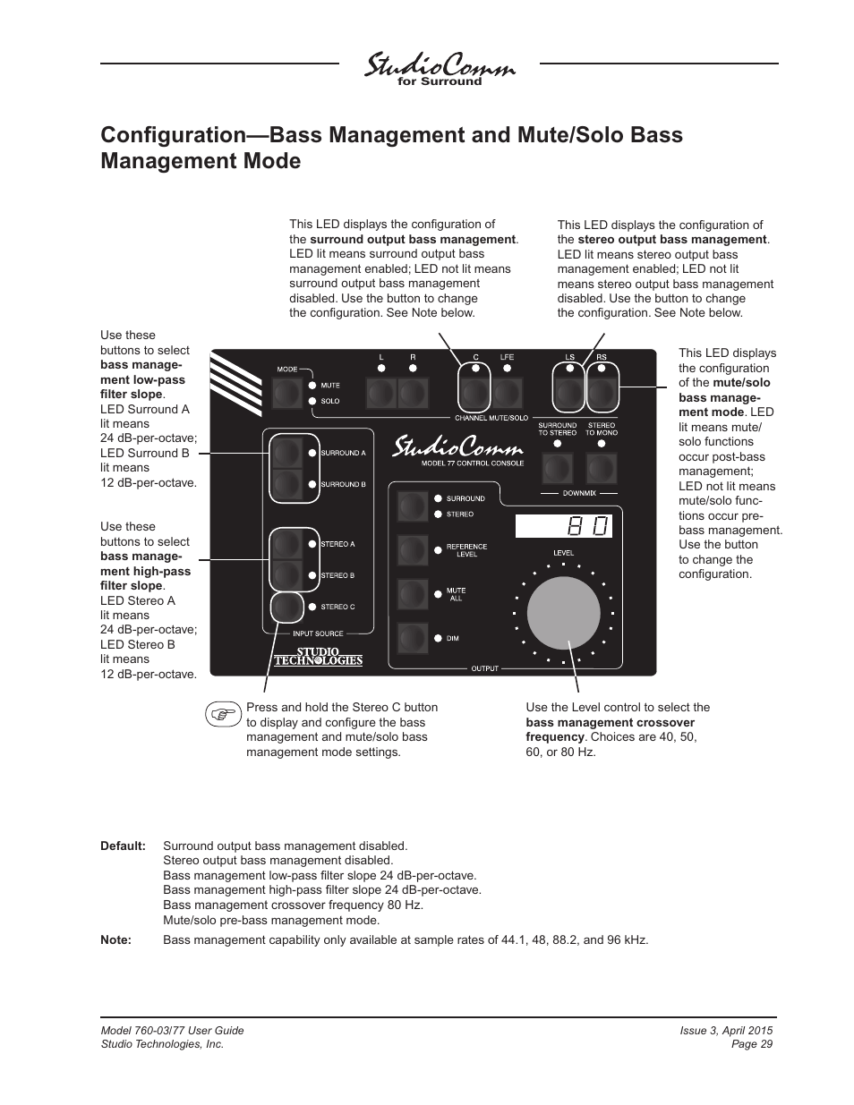 Studio Technologies 760-03 V.4.15 User Manual | Page 29 / 55