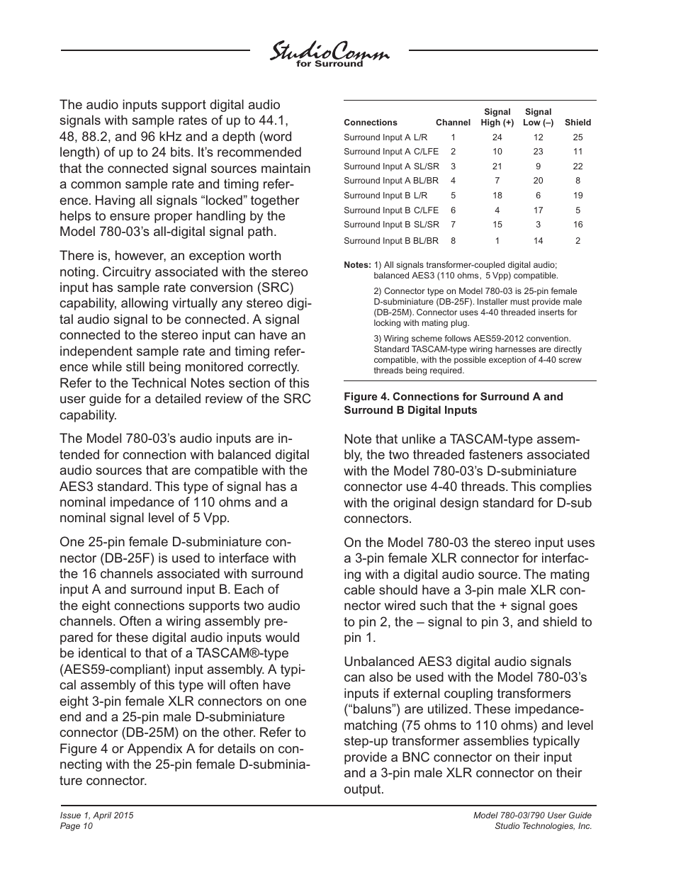 Studio Technologies 780-03 V.4.15 User Manual | Page 10 / 51