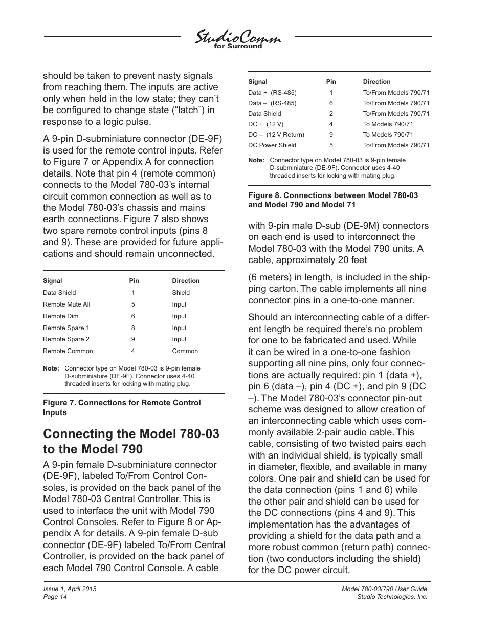 Studio Technologies 780-03 V.4.15 User Manual | Page 14 / 51