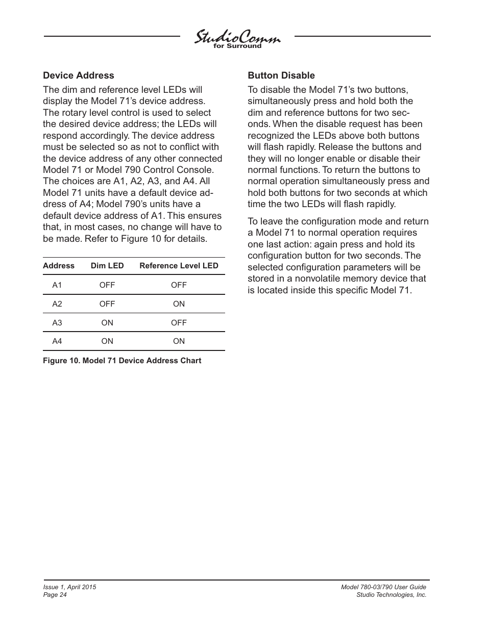 Studio Technologies 780-03 V.4.15 User Manual | Page 24 / 51