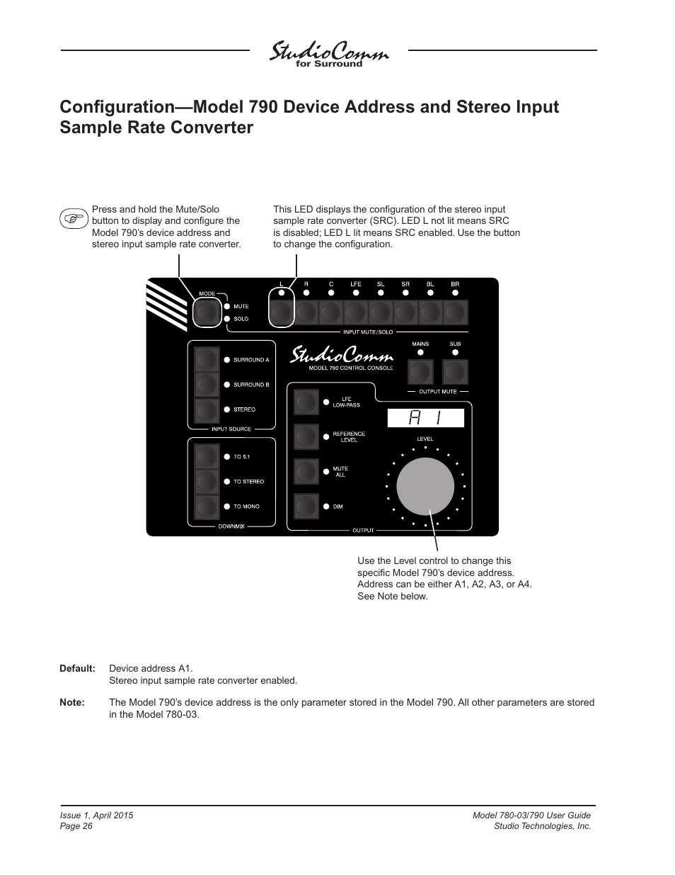 Studio Technologies 780-03 V.4.15 User Manual | Page 26 / 51