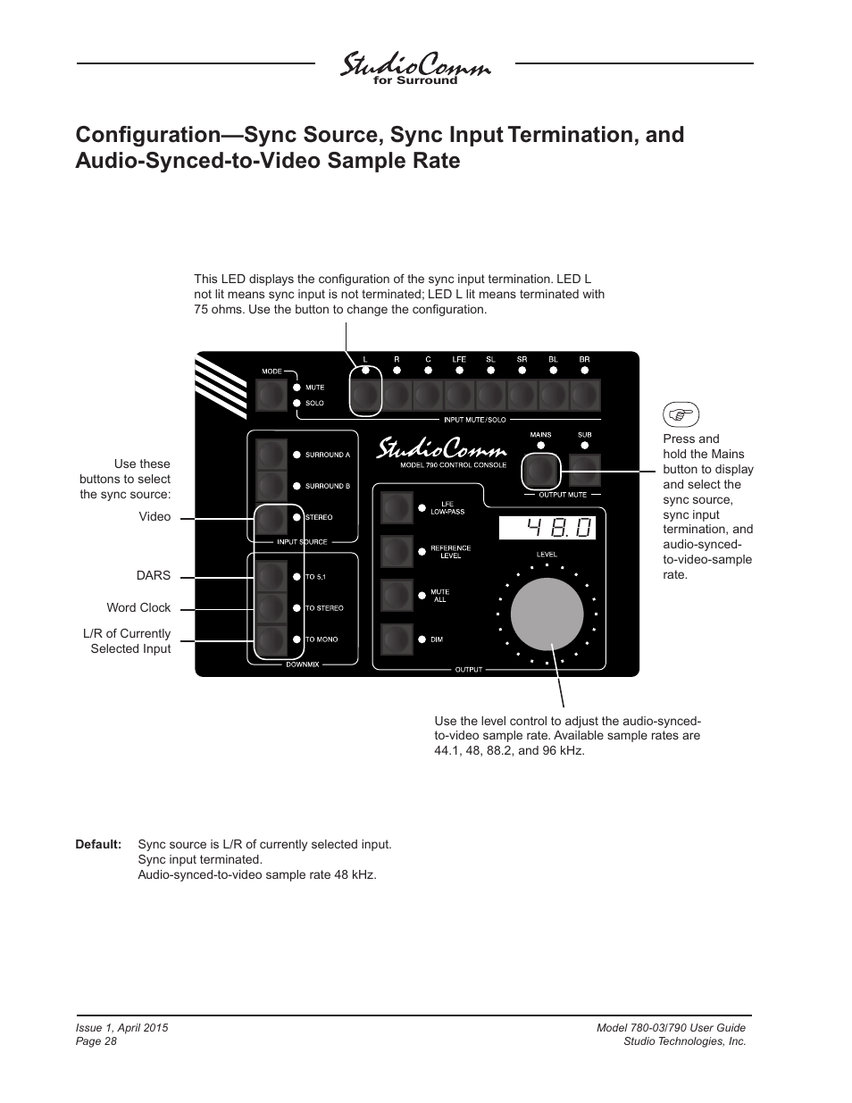 Studio Technologies 780-03 V.4.15 User Manual | Page 28 / 51