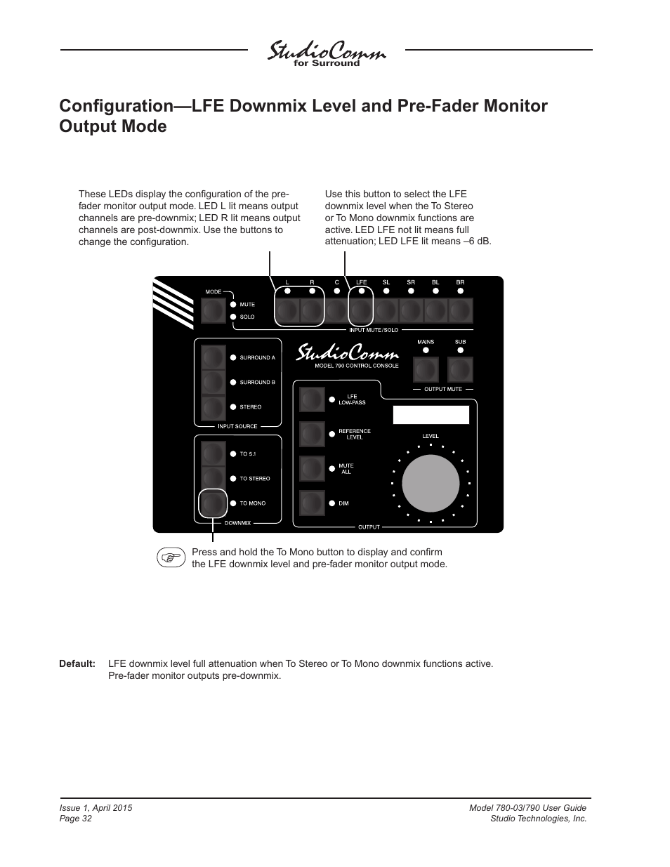 Studio Technologies 780-03 V.4.15 User Manual | Page 32 / 51