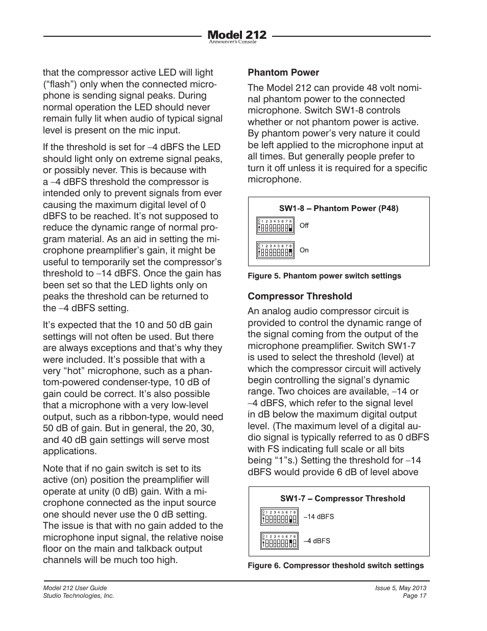 Studio Technologies 212 2013 User Manual | Page 17 / 37