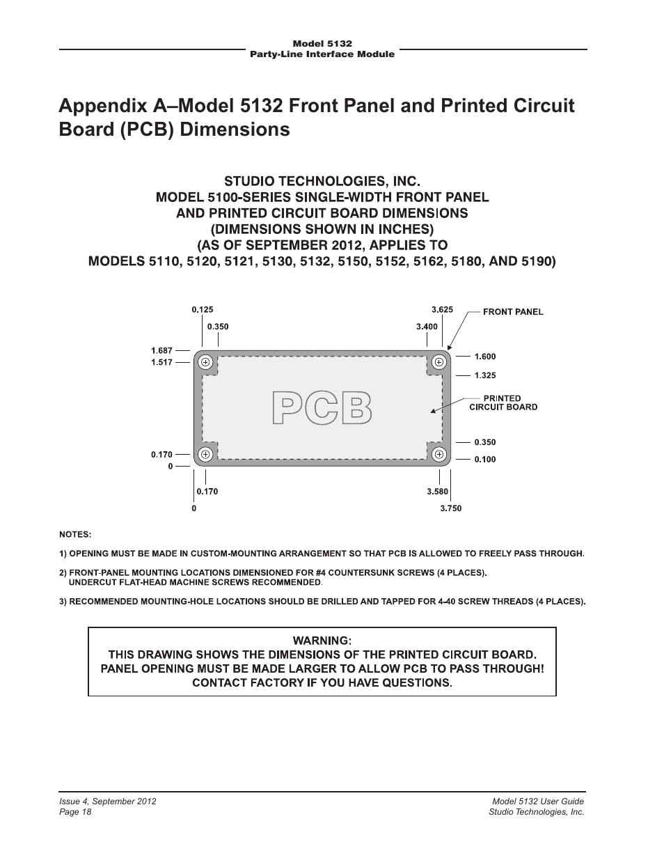 Studio Technologies 5132 2012 User Manual | Page 18 / 21