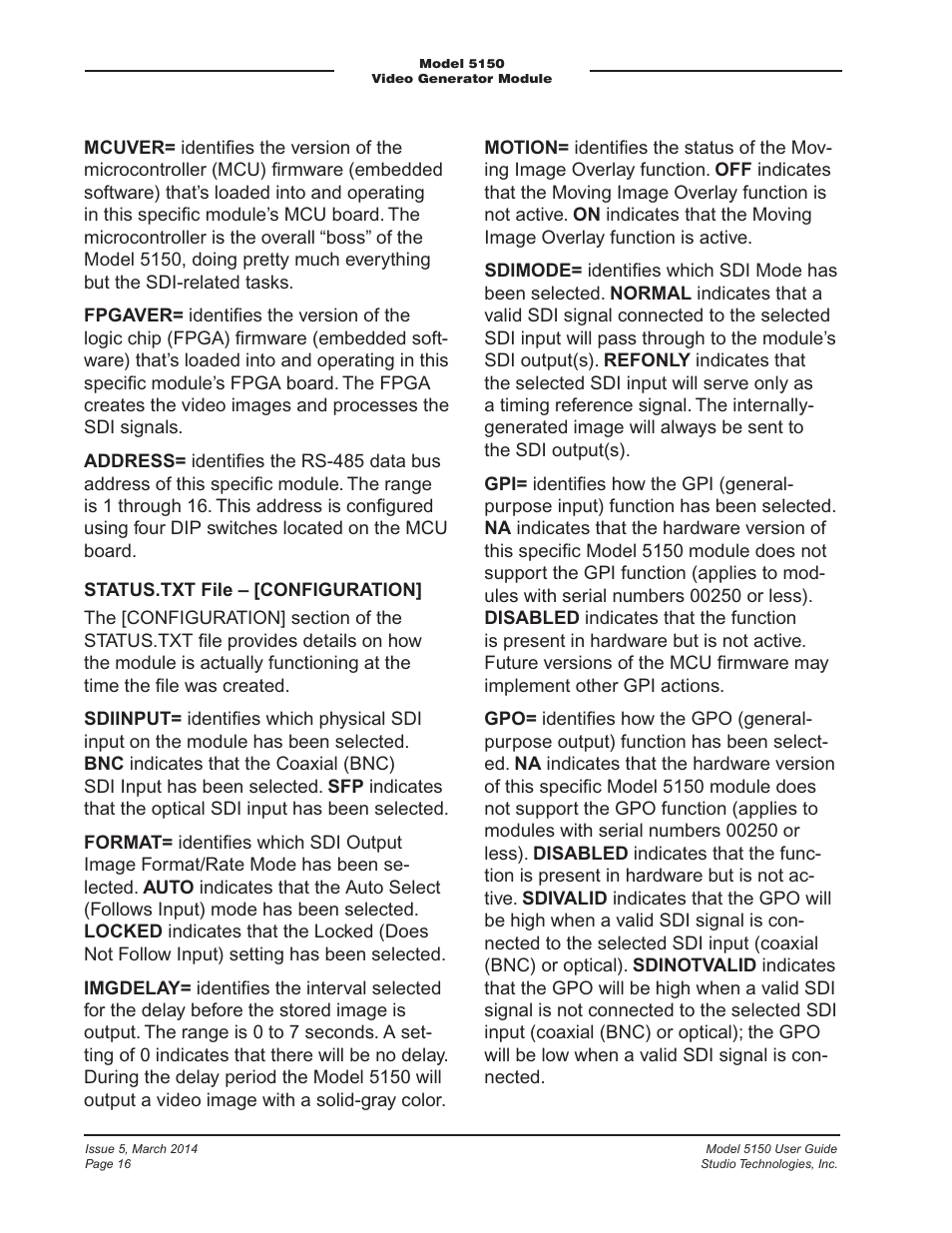 Studio Technologies 5150 V.1 User Manual | Page 16 / 33